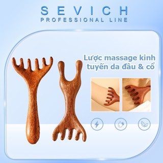  Sevich Bàn Chải Massage Gỗ Đàn Hương Đầu Massage Năm Móng Vuốt Lược Massage Da Đầu Kinh Tuyến Lược Đầu Trầy Xước Thần Dụng Cụ 
