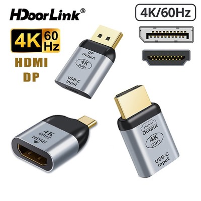 Đầu chuyển đổi laptop HDOORLINK Usb Type C sang Hdmi Vga Dp thích hợp cho Apple Xiaomi Huawei Laptop