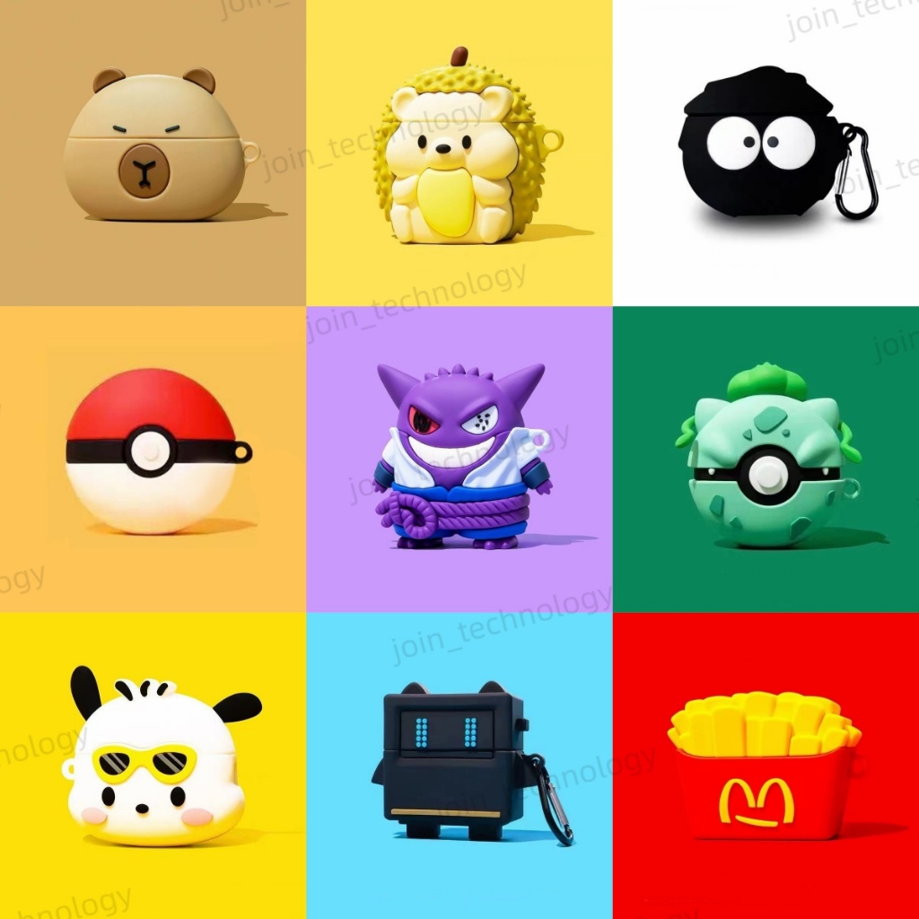 Ốp lưng AirPods Pro 3 cho AirPods Pro 3 (2025) Vỏ tai nghe không dây Bluetooth Vỏ mềm silicon hoạt hình dễ thương