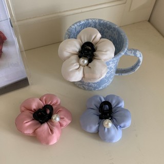  Kẹp Tóc Nhỏ Đầy Cotton Ba Chiều Hình Hoa Kẹp Tóc Cho Bé Gái Tính Khí Ngọt Ngào Đuôi Ngựa Kẹp Tóc Thời Trang Phụ Kiện Tóc 