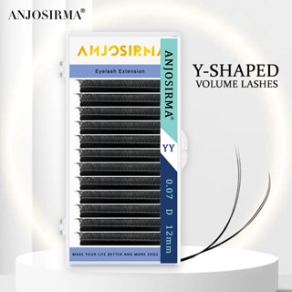 Anjosirma YY Lông Mi Giả Mềm Mại Màu Đen Vô Hình