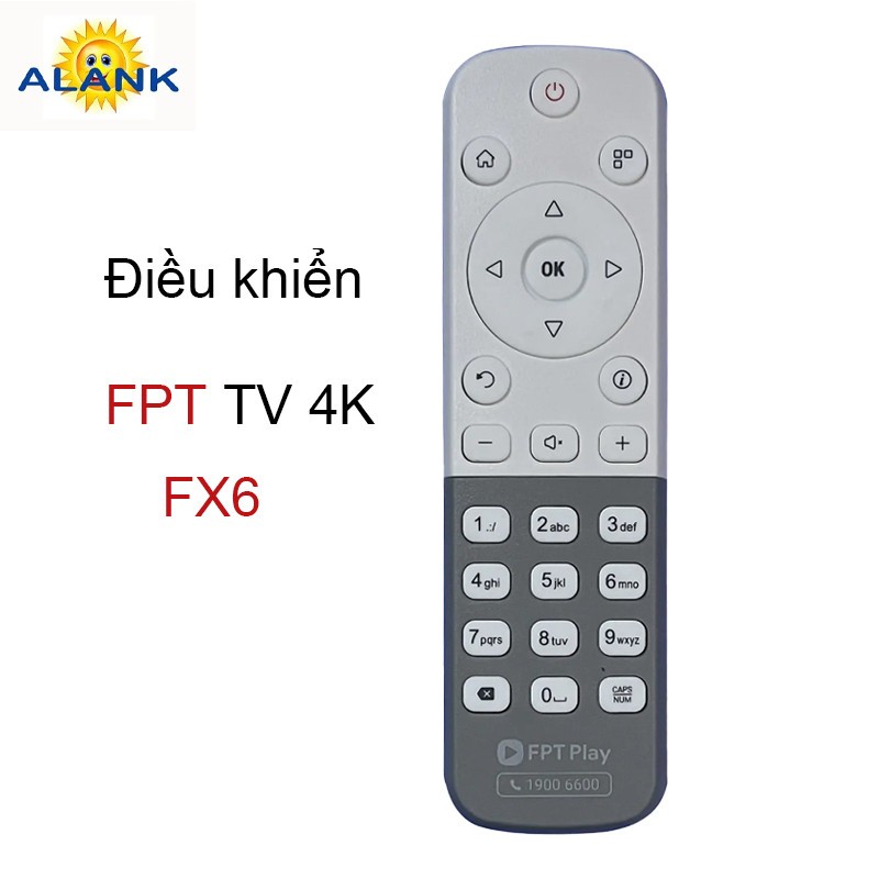 Alank— Hàng chuẩn100% Remote Điều Khiển Đầu Thu tivi FPT Play BOX TV 4K FX6 2021