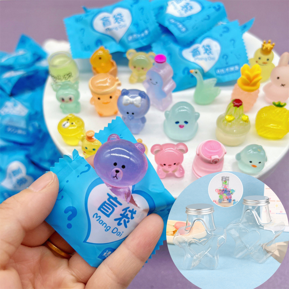 XUT 10 Chiếc Dễ Thương Mô Phỏng Động Vật Mô Hình Đồ Chơi Hành Động Bất Ngờ Búp Bê Nhân Vật Giả Kẹo Mù Túi Dành Cho Trẻ Em Quà Tặng N