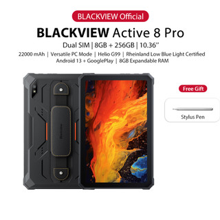 Máy tính bảng chắc chắn Blackview Active 8 Pro Android (10.36 '' / 8GB + 256GB) 22000mAh
