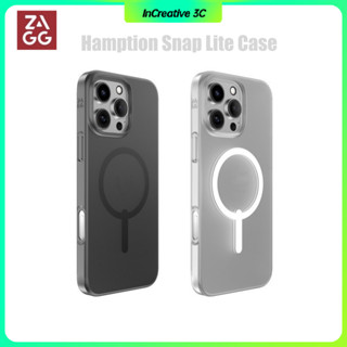Ốp lưng ZAGG Hampton Snap Lite Vỏ từ tính trong suốt siêu mỏng cho iPhone 16 Pro Max / 16 Plus Vỏ chống vân tay mờ mờ trong suốt