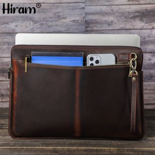 Túi đựng Laptop Hiram cho MacBook Pro Air 13 14 inch Da Briefcase A2337 A2179 Retina Thanh cảm ứng mới A2338