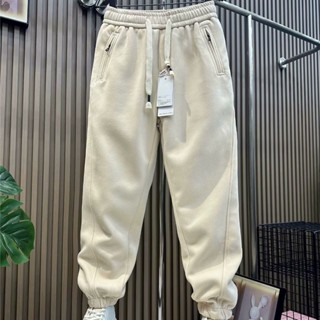 Mùa Xuân Thu Dây Buộc Thể Thao Quần Lót Nam Dạo Phố Màu Trơn Thanh Niên Quần Nam Quần Dây Rút Hậu Cung Quần Nam M-3XL