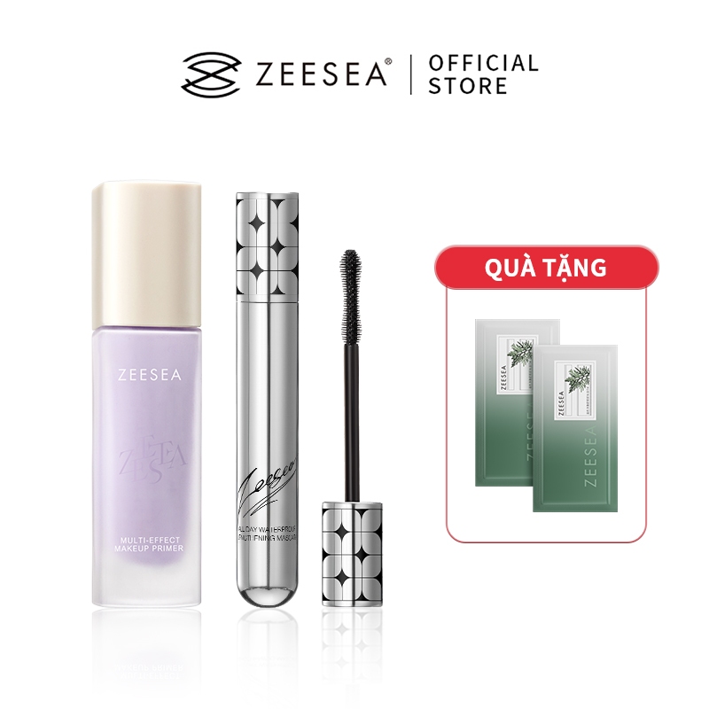 Kem lót trang điểm mặt ZEESEA 30g + Mascara chống thấm nước lâu trôi 36H chống nhòe 6g