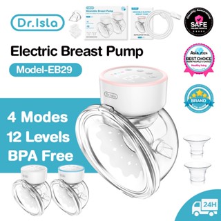 Dr.isla Máy Hút Sữa Điện Tay Hút Mạnh Cho Bé Sơ Sinh 4 Chế Độ Cấp 12 EB29