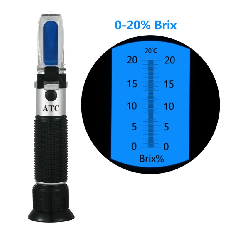 0-20% Khúc xạ kế brix Sugar mét brix mét