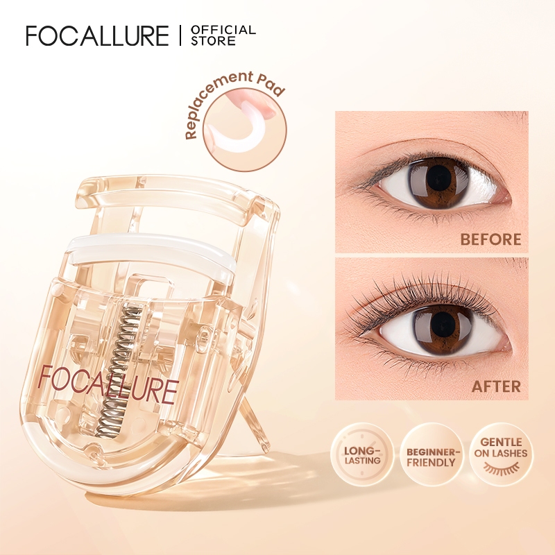 Máy uốn mi di động FOCALLURE Curl Master Máy uốn mi siêu cong thân thiện với người mới bắt đầu Tay cầm dễ ép