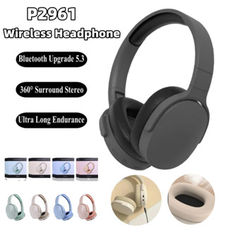 P2961 Tai nghe không dây Over-Ear Tai nghe Bluetooth V5.1 nhẹ có thể gập lại cho điện thoại thông minh du lịch Máy tính xách tay Tai nghe âm thanh nổi HiFi có micrô