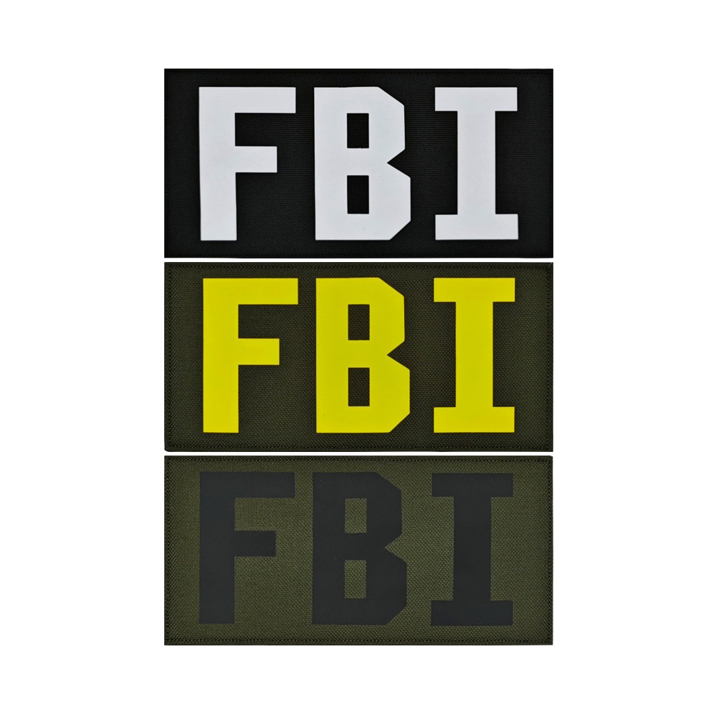 Mỹ Thực thi pháp luật Cục FBI Chiến thuật Đạo đức Huy hiệu Velcro Mặt sau lớn Miếng dán Vest Băng ta