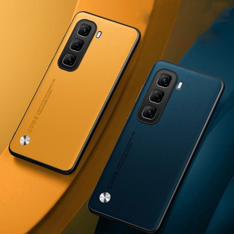 Dành Cho Infinix hot 50 5G 2024 Ốp điện thoại Da PU Trơn Ốp điện thoại Infinix hot 50 4G hot 50 Infi