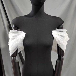 Tay áo cô dâu Ngọc trai có thể tháo rời Phụ kiện váy dự tiệc cưới