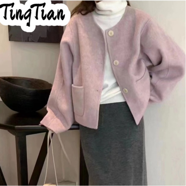 TINGTIAN áo khoác dù áo khoác bomber comfortable Popular casual Thanh lịch WJK23C01NH 49Z231204