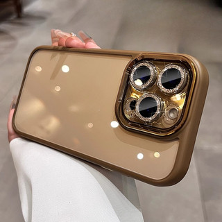 Crystal Shield Có Ống Kính Phim Ốp lưng Cho iPhone 16 15 14 Pro Max 11 12 Pro Max 13 Pro Max Vỏ Trong Suốt iPhone ốp Lưng