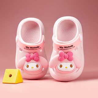  Cheerful Mario Dép sục melody Cinnamoroll cho bé gái dép cross Sanrio giày trẻ em Thời Trang 