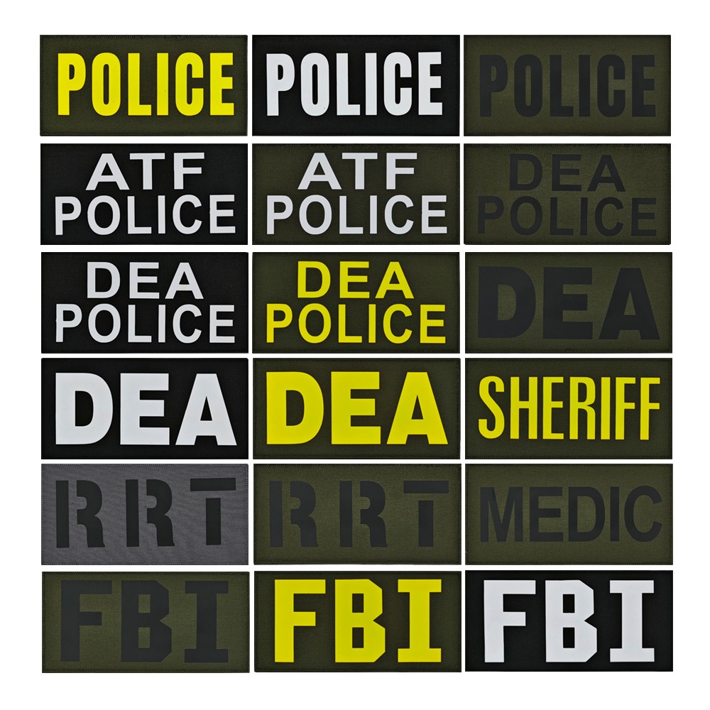 Chiến Thuật FBI Đạo Đức Huy Hiệu Thực Thi Luật Sở An Toàn Đồng Nhất Miếng Dán Chiến Thuật Vest Miếng