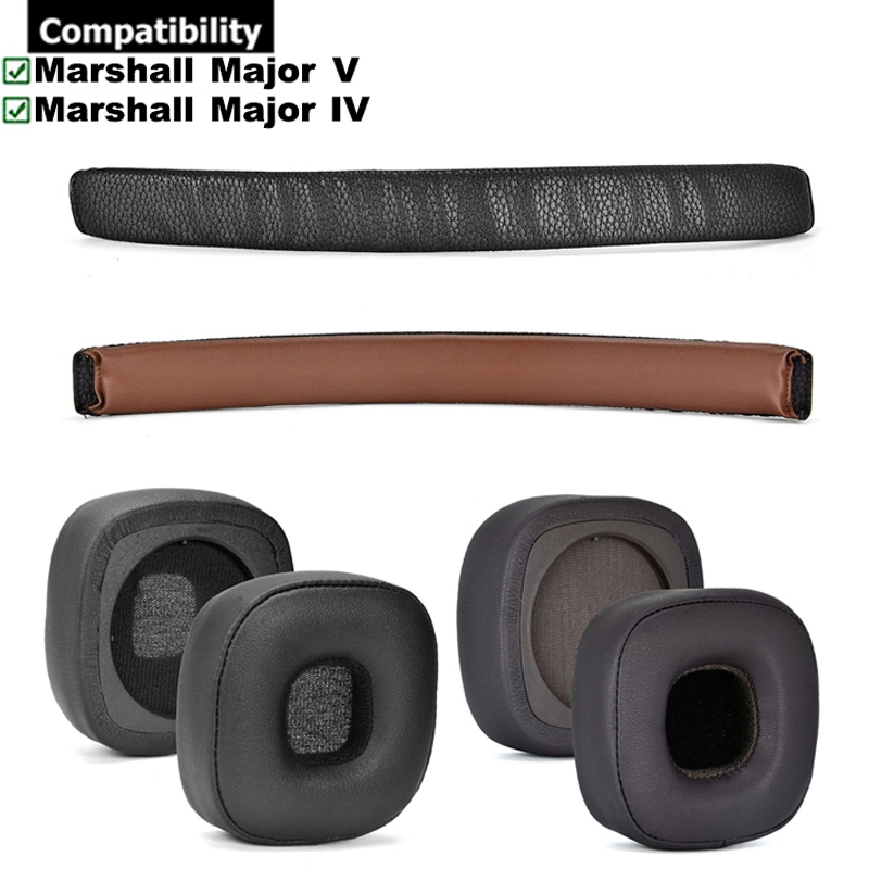 1 Cặp EarPad Cho Marshall Major V IV Major 5 4 Tai Nghe Miếng Đệm Tai Nghe Băng Đô Đệm Thay Thế Earm