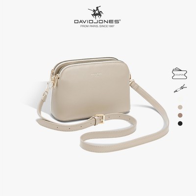David Jones Paris 2025 Xuân Hè Bộ Sưu Tập Mới Thiết Kế Nữ Đeo Ngang Túi Da pu Nữ Mềm Mại Và Mềm Mại