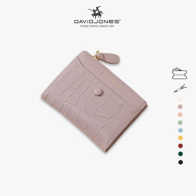 David jones Ví Da pu Vân Da Cá Sấu Có Ngăn Đựng Thẻ Cho Nữ Và Nữ