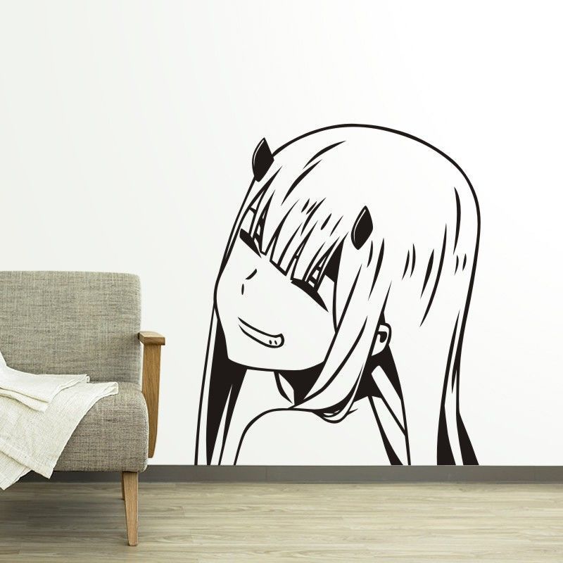 DARLING in the FRANXX Decal Dán Tường 002 Vinyl Xe Dán Trang Trí Trang Trí Nhà Cửa Anime