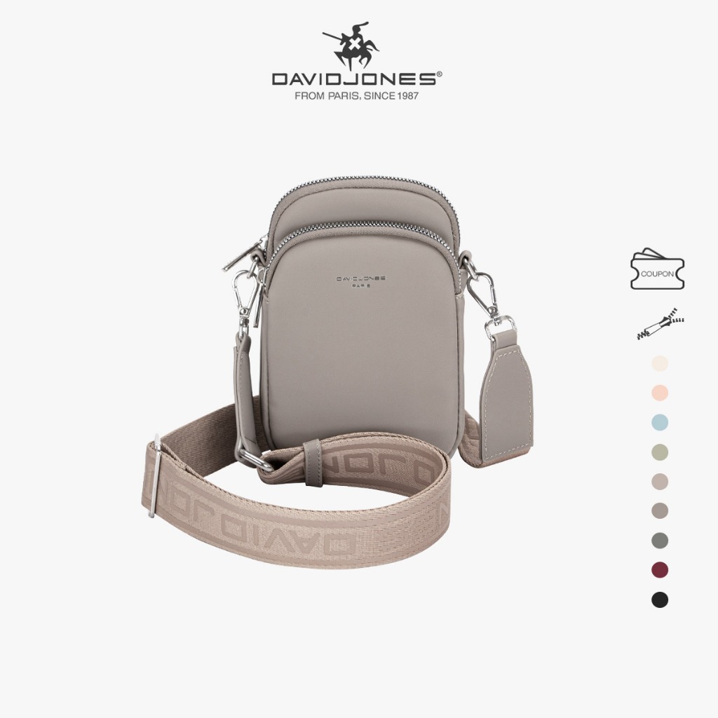 Túi da pu DAVID JONES đeo chéo thời trang paris cho nữ