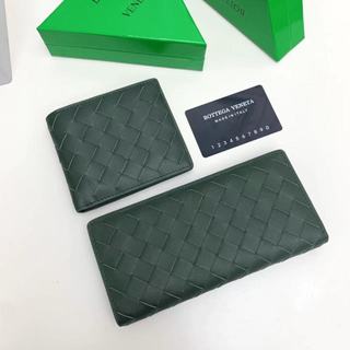 Sản xuất tại Ý Ví gấp nam da bò mới đích thực 100% nguyên bản Ví dài có hộp 】