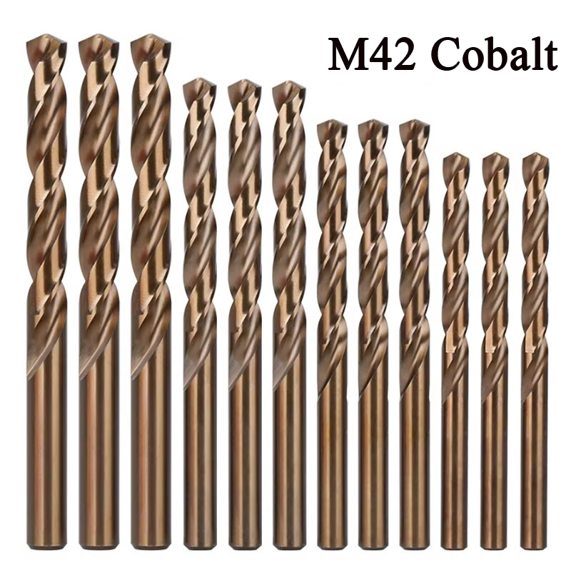 5 / 6 / 8 / 10 / 12mm M42 Cobalt Chứa Thép Tốc Độ Cao Xoắn Máy Khoan Độ Cứng Cao Hoàn Toàn Đất Thích