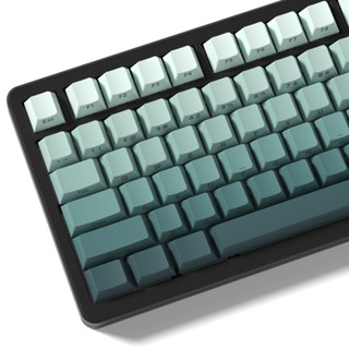 136 Chìa Khóa Biển Xanh Bên In PBT keycap Double Shot Shine Through Backlit keycap Cho Gateron Cherry MX Gamer Bàn Phím Cơ