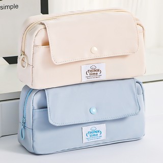 Hộp đựng bút chì vải đơn giản dung lượng lớn ins Style Phiên bản Hàn Quốc Hộp đựng bút chì Hộp văn phòng phẩm đa chức năng nhiều lớp