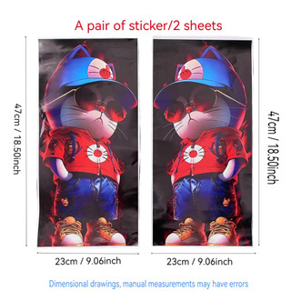 HD Car Center Column Decorative Sticker Window B Column Protective Film Personalized Custom Modification Painted Highlight Strip Fashion car stickers  Car exterior decoration