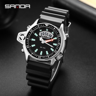 Đồng hồ thể thao đa chức năng chống nước Sanda 3008-2 cho nam