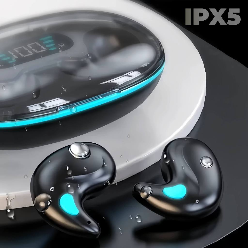 Tai nghe ngủ X55 [2 Quà tặng miễn phí] 1 Nhãn dán hoạt hình+1 Bao tay chơi game, Âm thanh nổi mức HiFi, iPX5 Chống thấm nước Tích hợp Mic, Cho tai nghe điều khiển cảm ứng IOS và Andriod | BigBuy360 - bigbuy360.vn