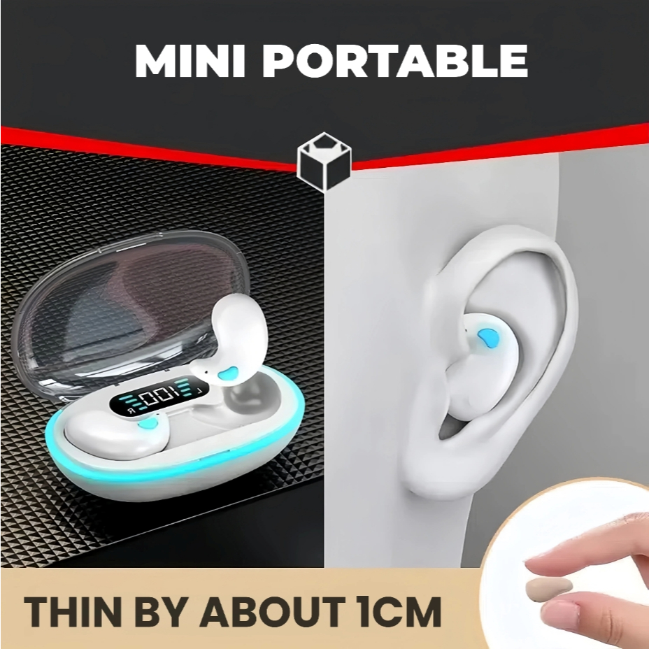 Tai nghe ngủ X55 [2 Quà tặng miễn phí] 1 Nhãn dán hoạt hình+1 Bao tay chơi game, Âm thanh nổi mức HiFi, iPX5 Chống thấm nước Tích hợp Mic, Cho tai nghe điều khiển cảm ứng IOS và Andriod | BigBuy360 - bigbuy360.vn