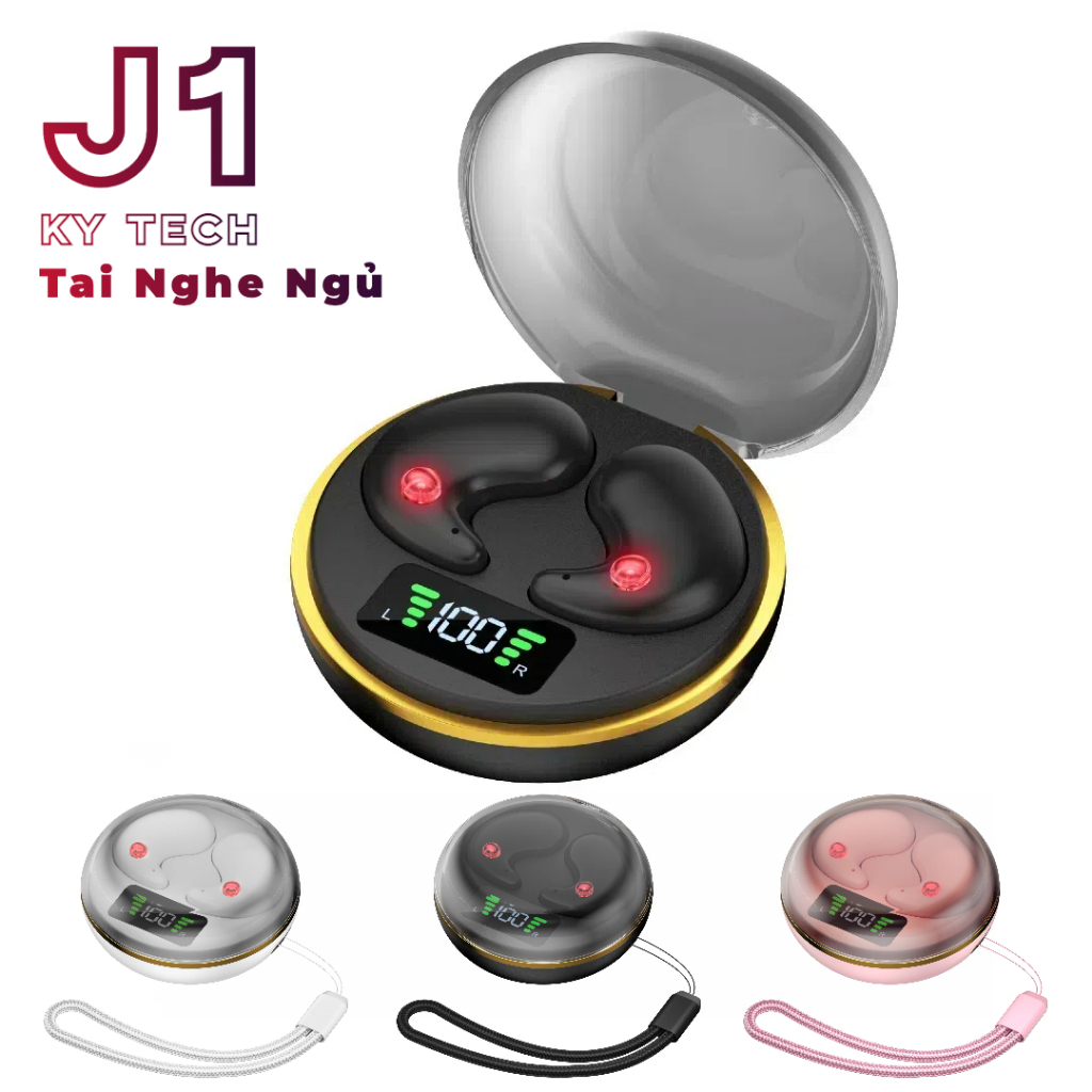 Tai nghe ngủ KY J1 [Quà tặng miễn phí] 1 Nhãn dán hoạt hình+1 Bao tay chơi game+1 Dây buộc, Âm thanh