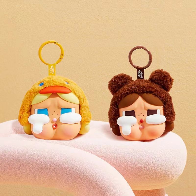 POPMART POPMART CRYBABY Tears Factory Hàng hóa Dòng túi đựng tai nghe Túi lưu trữ