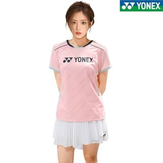 Đồng phục thi đấu đồ thể thao cầu lông YONEX, áo cặp đôi ngắn tay khô nhanh cho nam và nữ