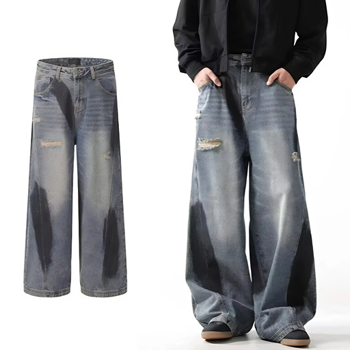 Quần jean Baggy nam dáng rộng quần jean nam Quần jean ống rộng quần jean baggy nữ Quần jean ống thẳn