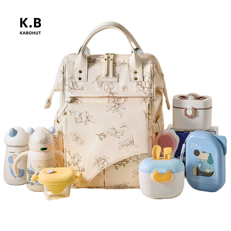  Balo Bỉm Sữa Cho Mẹ và Bé Khi Ra Ngoài ,Kabohut Túi Đựng Đồ Sơ Sinh Cho Trẻ Ba lô Đa Năng Có Ngăn Giữ Nhiệt 