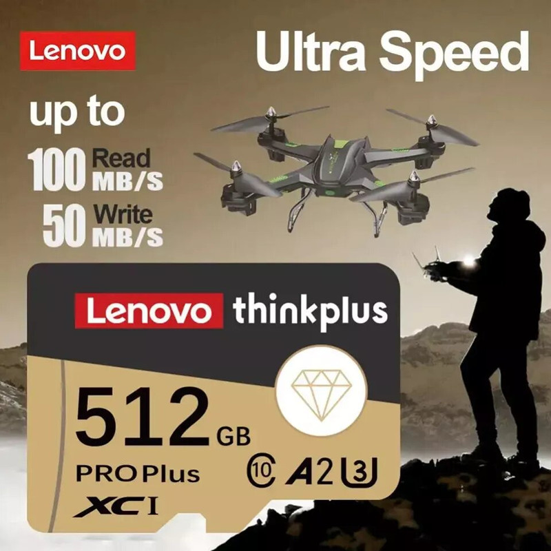 Thẻ nhớ Lenovo Super A2 Micro Card 2TB cho điện thoại thông minh máy ảnh máy bay không người lái trò chơi MP4