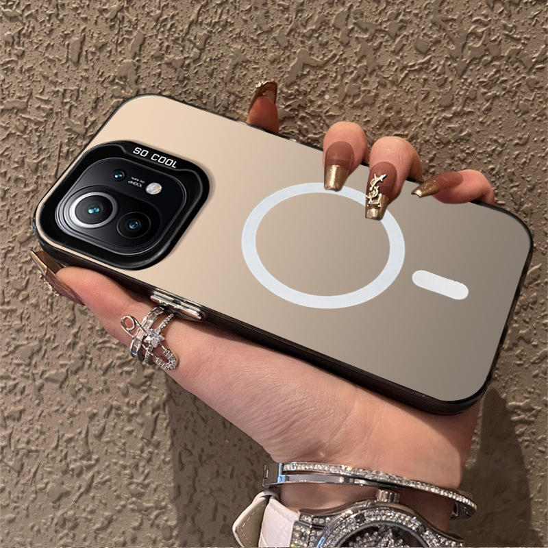 FOR ốp lưng Dành CHO Vỏ xiaomi mi 11 lite xiaomi 11t xiaomi 11 lite 5g ne xiaomi 11t pro Vỏ điện thoại cứng TPU Vỏ chống sốc thiết kế mới thẩm mỹ Không dây thu hút từ tính CYBSWX01