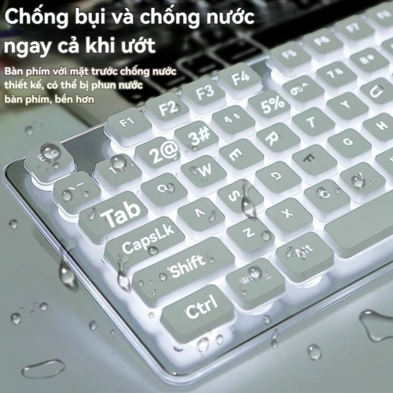 Bàn phím không dây im lặng Langtu L1 để sử dụng văn phòng máy tính xách tay - Bàn phím Bluetooth chống thấm nước