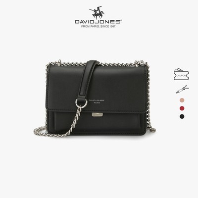 Túi đeo chéo DAVID JONES phong cách paris nắp gập thời trang dành cho nữ