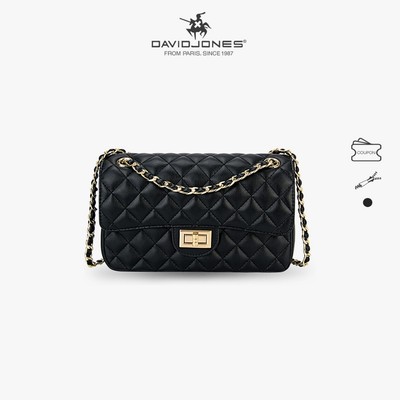 David Jones Paris 2025 Xuân Hè Bộ Sưu Tập Mới Thiết Kế Nữ Túi Đeo Ngang Thiết Kế Khâu Da pu Nữ Mềm Mại Và Mềm Mại