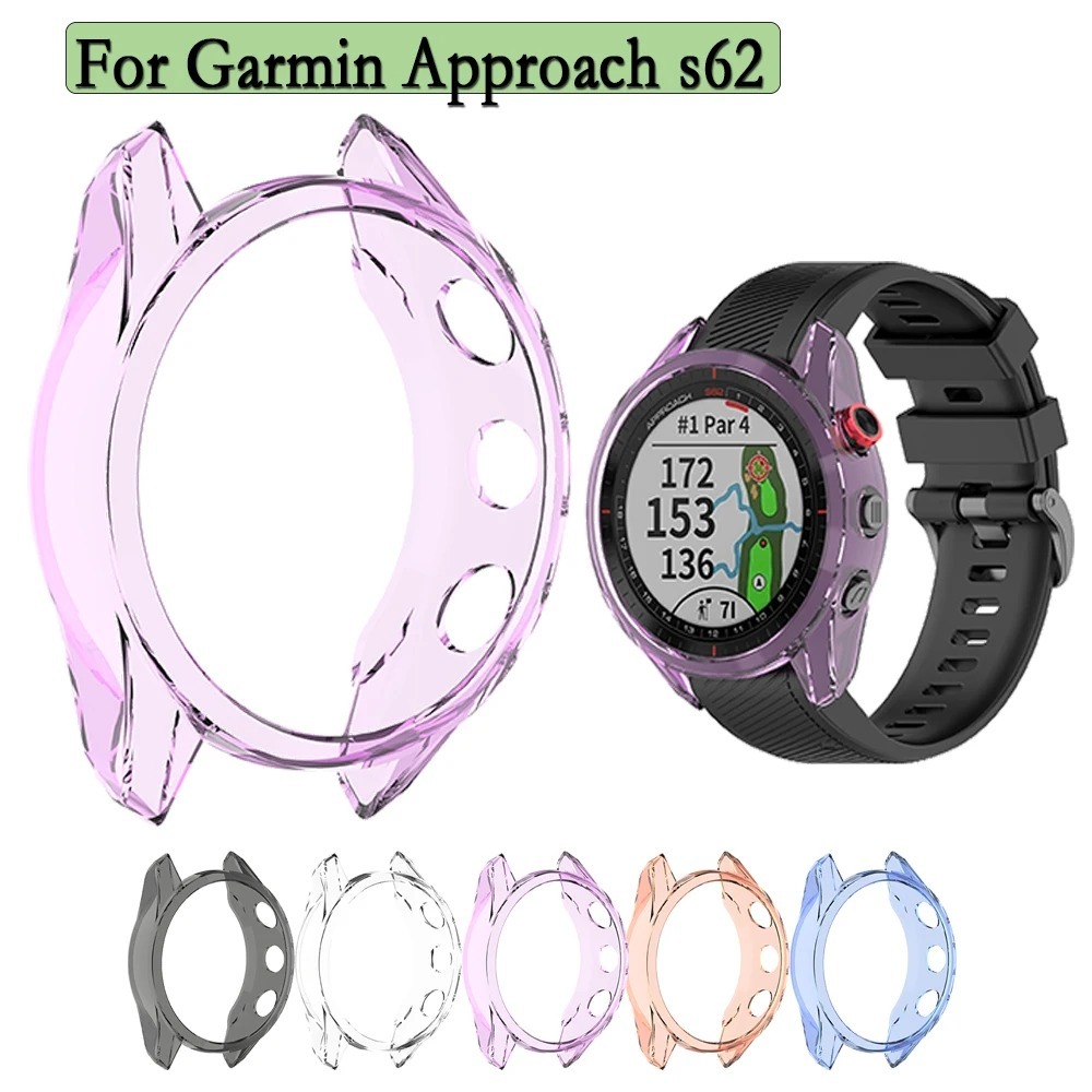 Ốp lưng TPU cho Garmin Approach S62, Vỏ bảo vệ TPU mềm chống rơi cho Garmin Approach S62