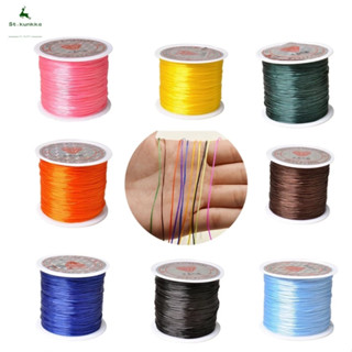 St.kunkka（đàn hồi） 10/40m Cuộn dây nylon co giãn màu1mm làm vòng tay/ trang sức