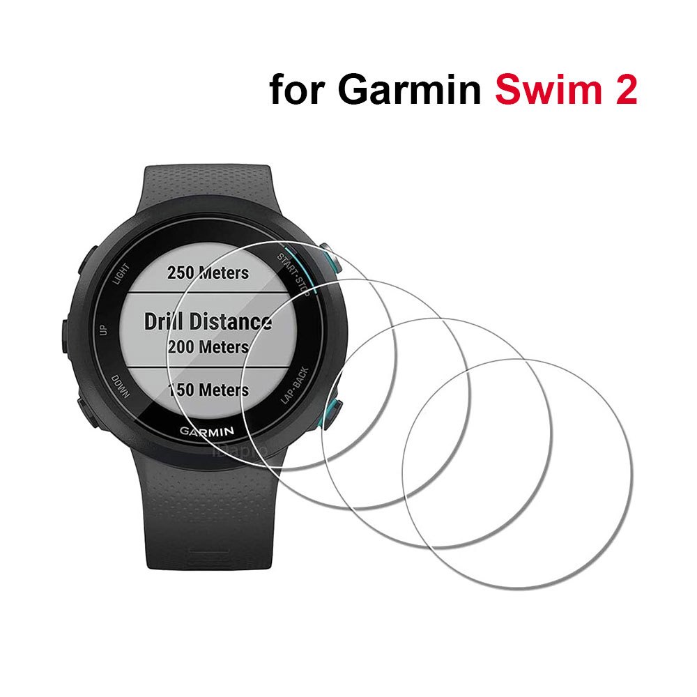 [4-Pack] Kính cường lực bảo vệ màn hình cho đồng hồ Garmin Swim 2, [2.5D Arc Edges Độ phân giải cao 