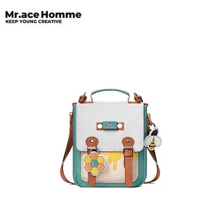  Mr. ace Homme Túi Xách Đeo Vai ĐựngThoại Họa Tiết Chú Ong Dễ Thương Cho Nữ Túi đeo chéo 